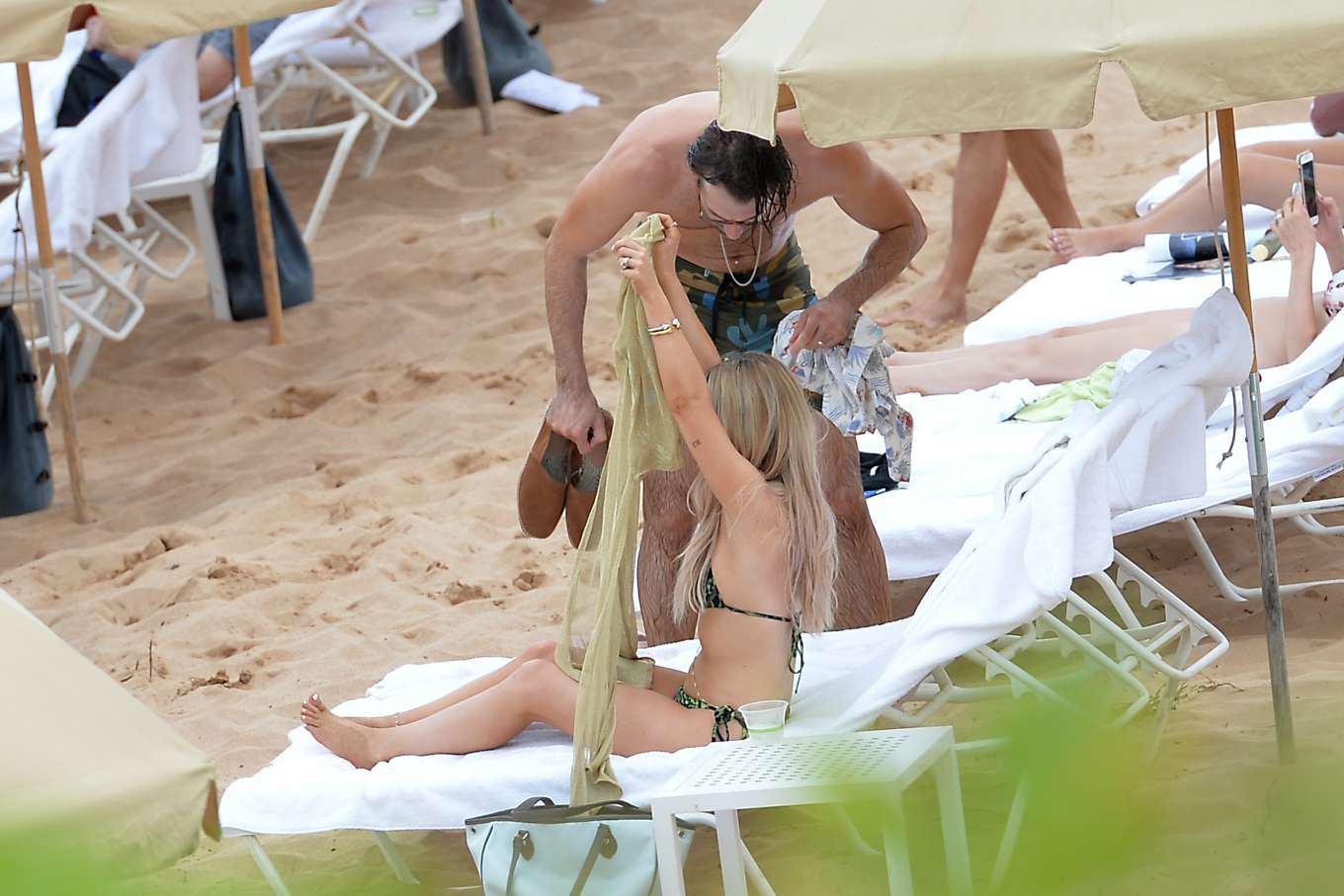 Maren Morris in Bikini on a beach in Maui. 