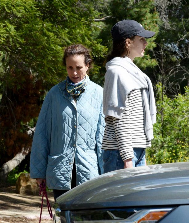 Margaret Qualley and Andie MacDowell - Out for a hike in Los Angeles