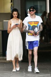 Margaret Qualley and Pete Davidson - Out in Venice