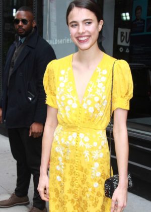 Margaret Qualley at AOL Build Series in New York