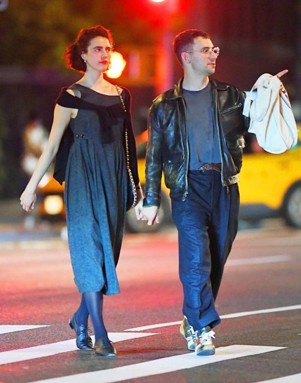 Margaret Qualley - Leaving 4 Charles Prime Rib after dinner in New York