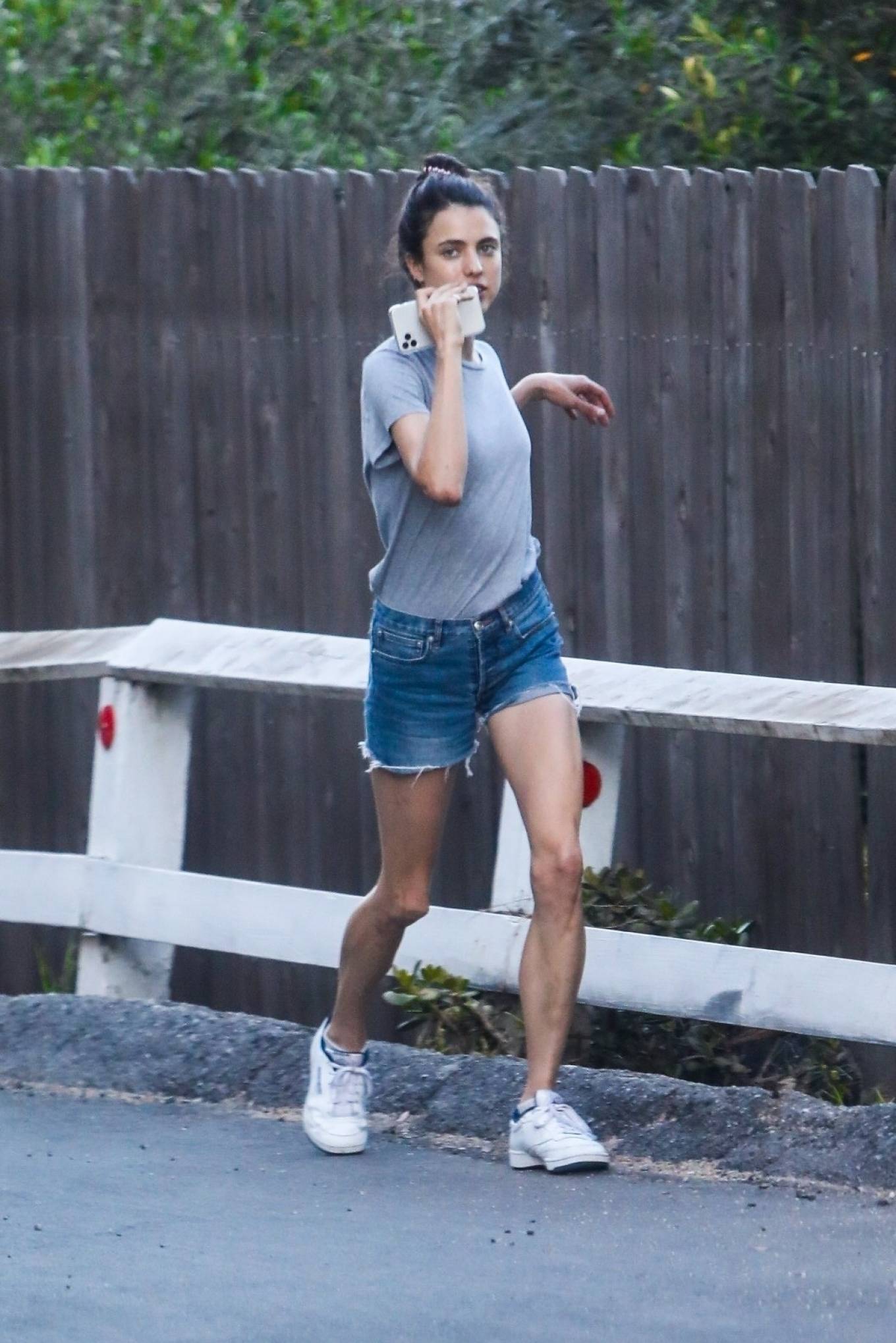Margaret Qualley 2020 : Margaret Qualley – Talking on her phone during her daily walk in Los Angeles-09