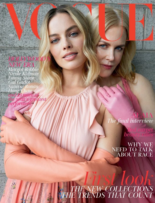 Margot Robbie and Nicole Kidman - Vogue UK Cover Magazine (February 2018)