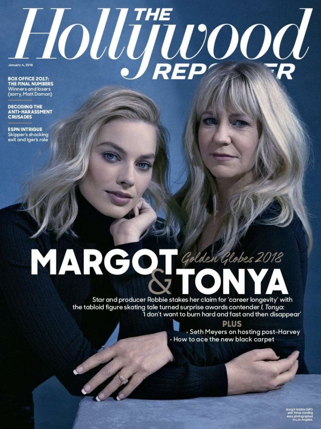 Margot Robbie and Tonya Harding - The Hollywood Reporter (January 2018)