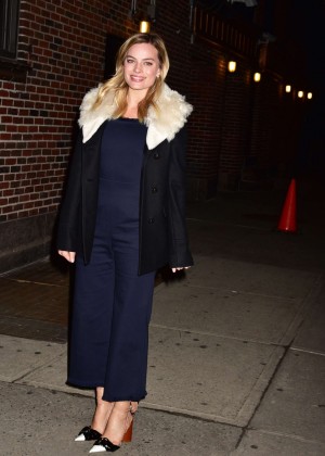Margot Robbie - Arriving at Late Night With Stephen Colbert Show in NY