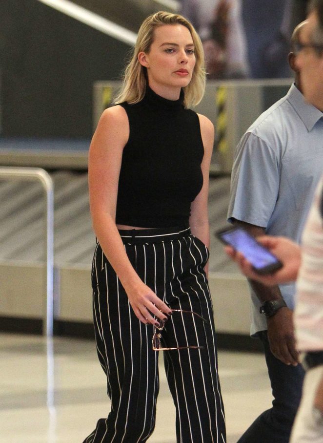 Margot Robbie at JFK Airport in New York