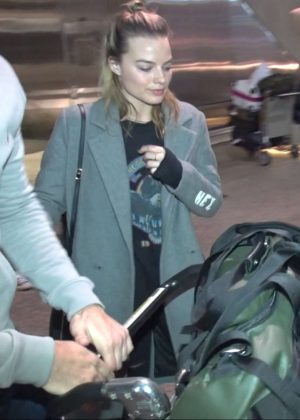 Margot Robbie at LAX Airport in Los Angeles