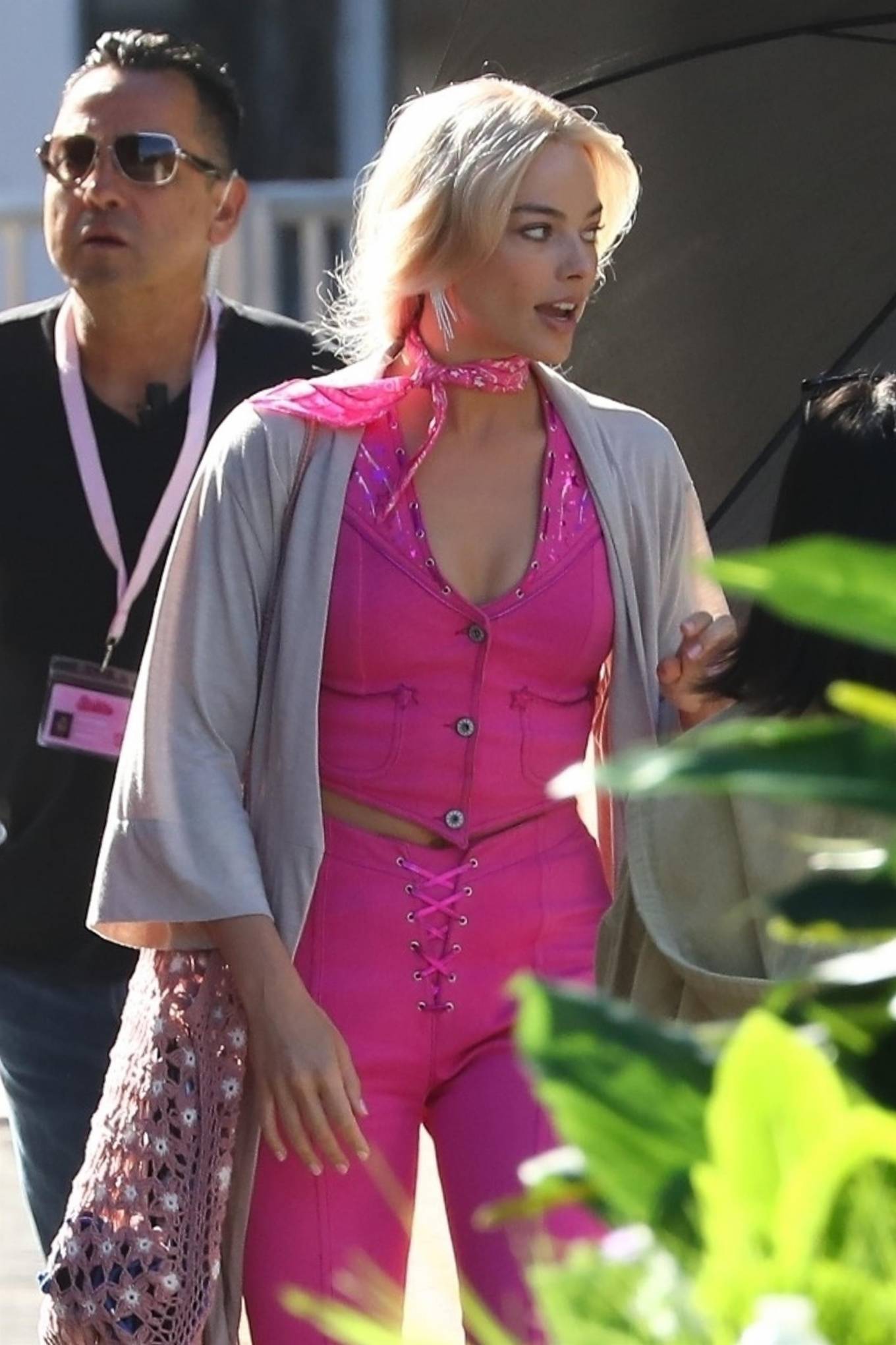 Margot Robbie - Filming 'Barbie' in Los Angeles