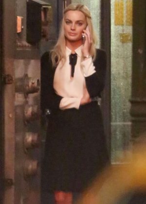 Margot Robbie - Films scenes for the untitled Roger Ailes project in LA
