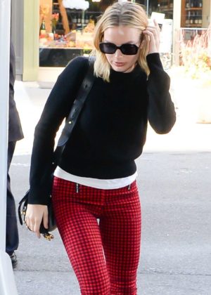 Margot Robbie in Red Pants - Out and about in New York City