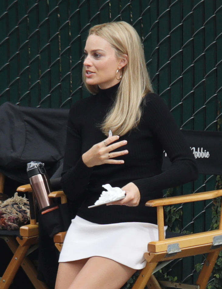Margot Robbie On The Set Of Once Upon A Time In Hollywood In La