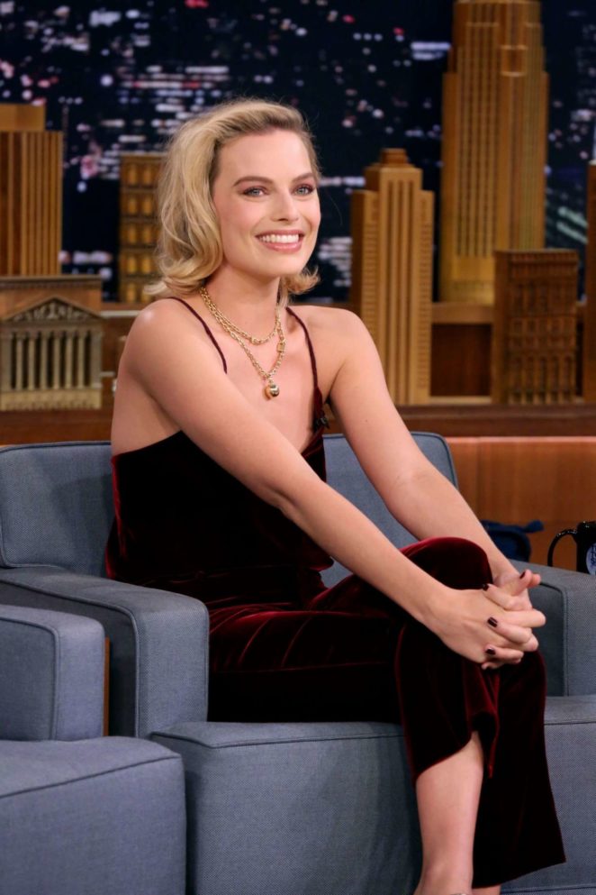 Margot Robbie on 'The Tonight Show Starring Jimmy Fallon' in New York