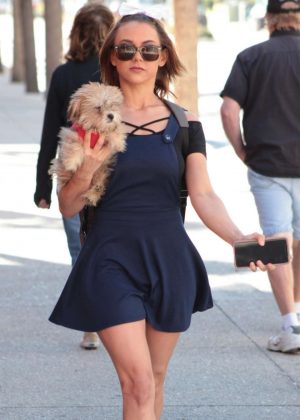 Maria Jade - Seen While Out With Her Dog In Miami