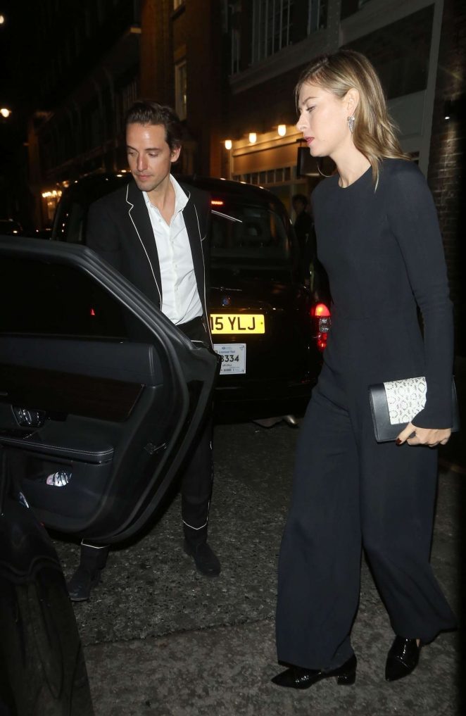 Maria Sharapova and boyfriend Alexander Gilkes - Out in London