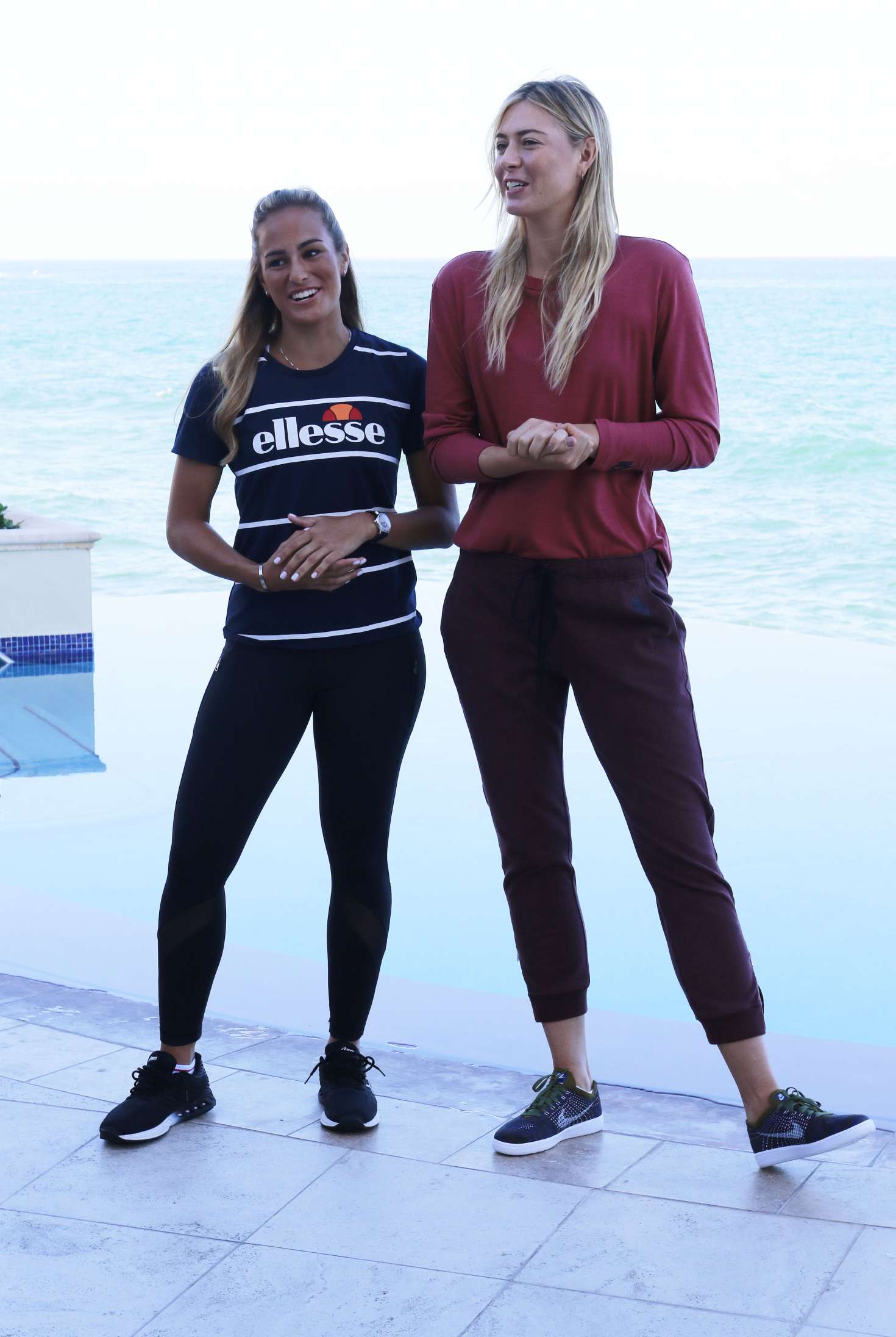 Maria Sharapova and Monica Puig - Press Conference to promote 'Monica Puig Invitational' in San Juan