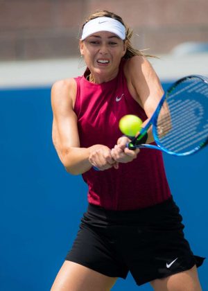 Maria Sharapova - Practice Session at 2018 US Open in New York