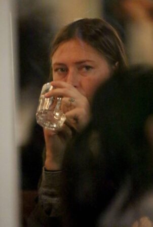 Maria Sharapova - Spotted with fiance at Manpuko BBQ restaurant in Los Angeles