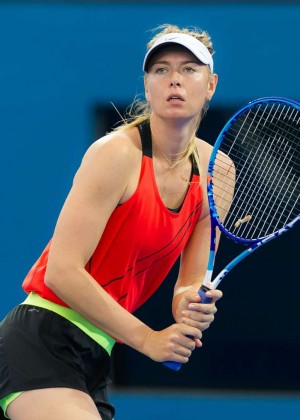 Maria Sharapova - Training - Brisbane Australia