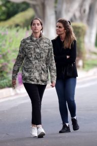 Maria Shriver and Christina Schwarzenegger - Walk around their neighborhood