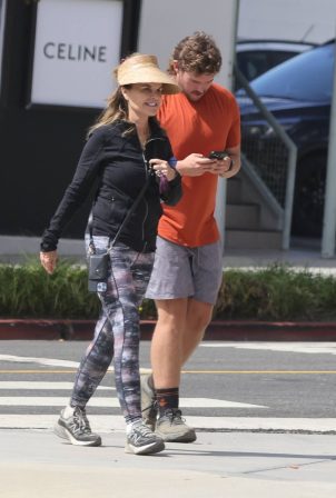 Maria Shriver - Seen with her son Christopher on his birthday in Los Angeles