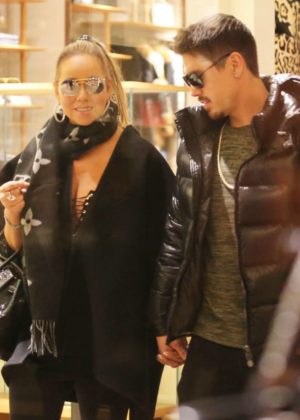 Mariah Carey and Bryan Tanaka - Shopping at Louis Vuitton in Aspen