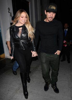 Mariah Carey at Mastro's Steakhouse in Beverly Hills