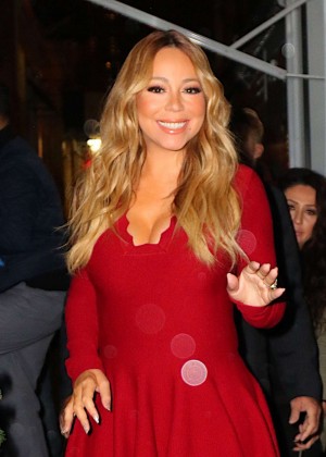 Mariah Carey - Heads to Pier 1 for Christmas Book Event in NY