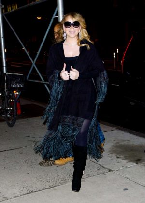 Mariah Carey in Mini Dress out in New York