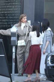 Marie Condo and Rola are seen out on Melrose avenue