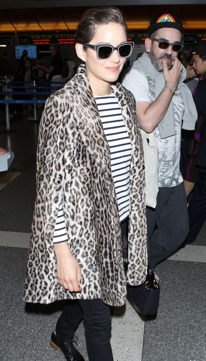 Marion Cotillard at LAX Airport in Los Angeles