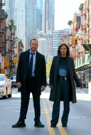 Marisa Ramirez - Pictured filming at the Blue Bloods set in Chinatown