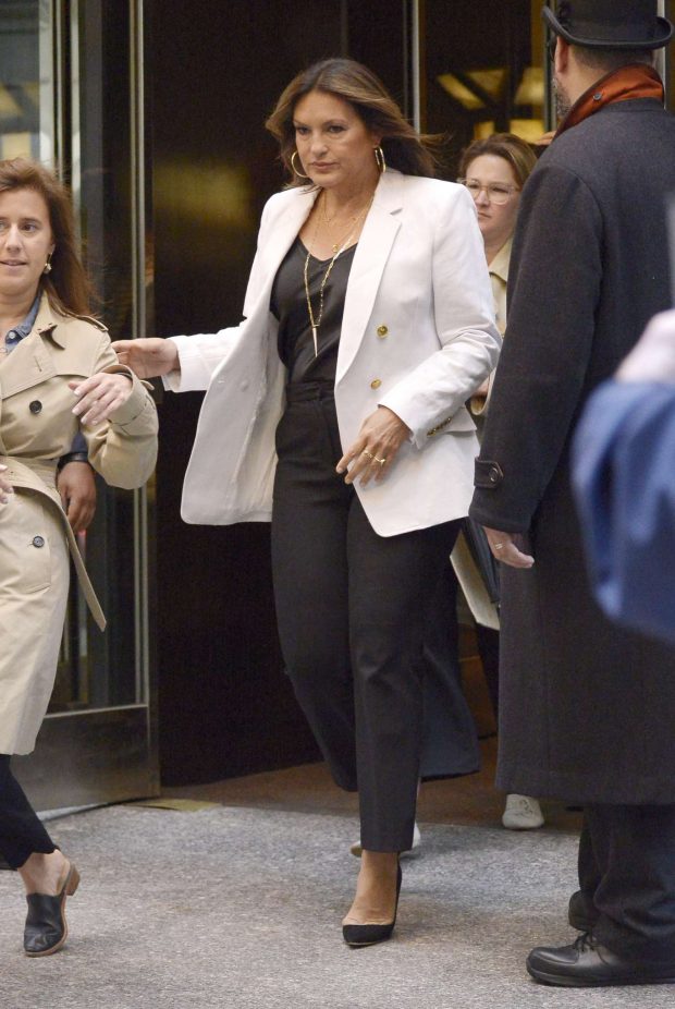 Mariska Hargitay - Leaving the NBC Upfronts in New York