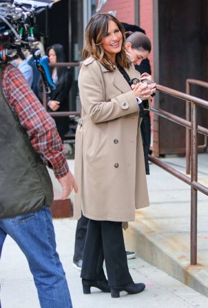 Mariska Hargitay - On set of the 'Law and Order: Special Victims Unit' TV Series in New York