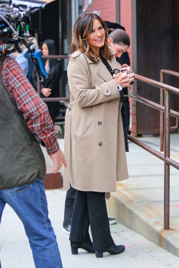 Mariska Hargitay - On set of the 'Law and Order: Special Victims Unit' TV Series in New York
