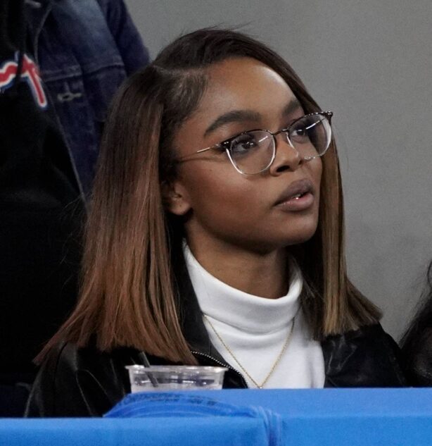 Marsai Martin - NFL game between the Miami Dolphins and the LA Chargers
