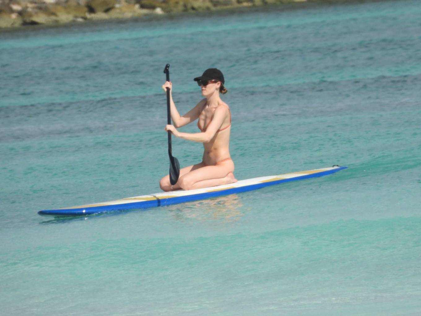Martha Hunt - Bikini candids on vacation in Tulum