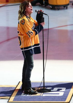 Martina McBride at 2017 NHL Stanley Cup Final in Nashville