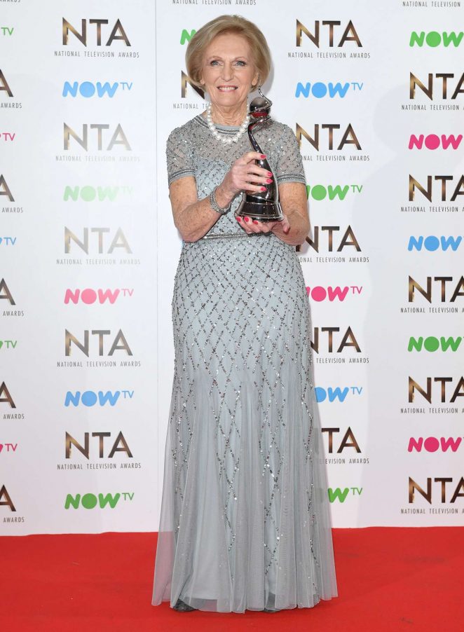 Mary Berry - 2017 National Television Awards in London