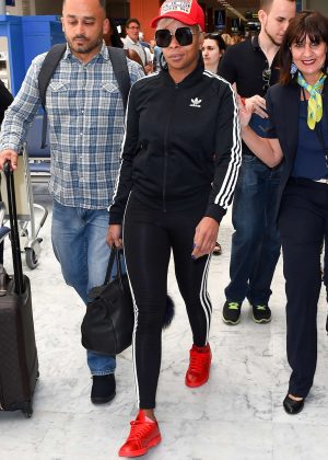 Mary J. Blige Arrives at Nice Airport in Cannes
