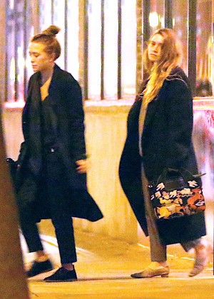 Mary-Kate and Ashley Olsen - Leave their West Village Apartments in NYC