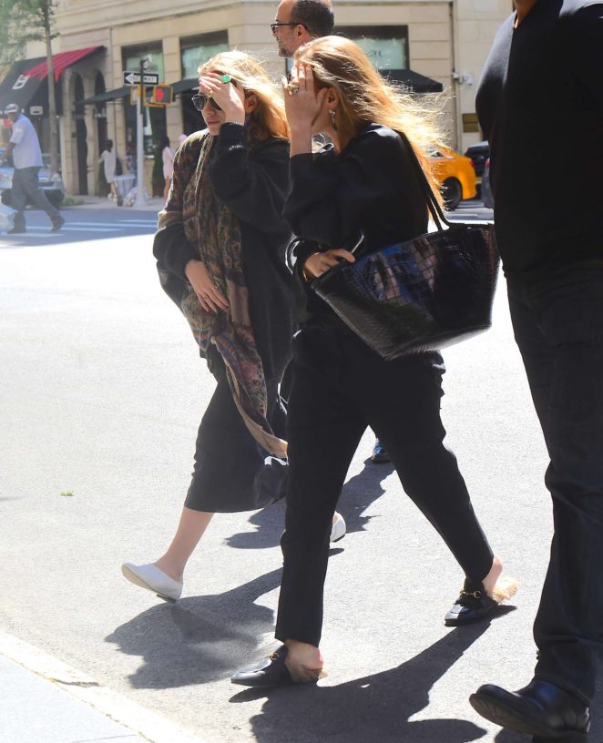 Mary-Kate and Ashley Olsen out in New York City