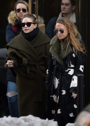 Mary-Kate and Ashley Olsen out in New York City