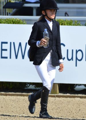 Mary-Kate Olsen Competes at The American Gold Cup in New York