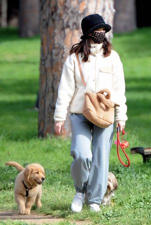 Matilda De Angelis - Spotted with her pooch out for walk out in Rome