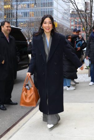 Maya Erskine - Arriving at The Tonight Show in New York