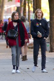 Maya Hawke and Charlie Plummer - Out after lunch in Manhattan