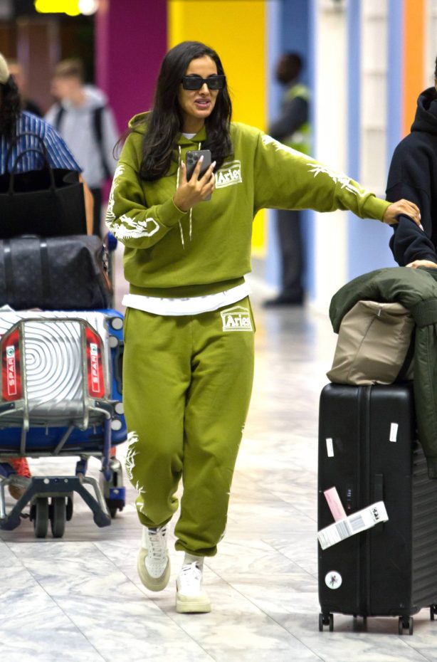 Maya Jama - Arrives on a flight into Cape Town - South Africa
