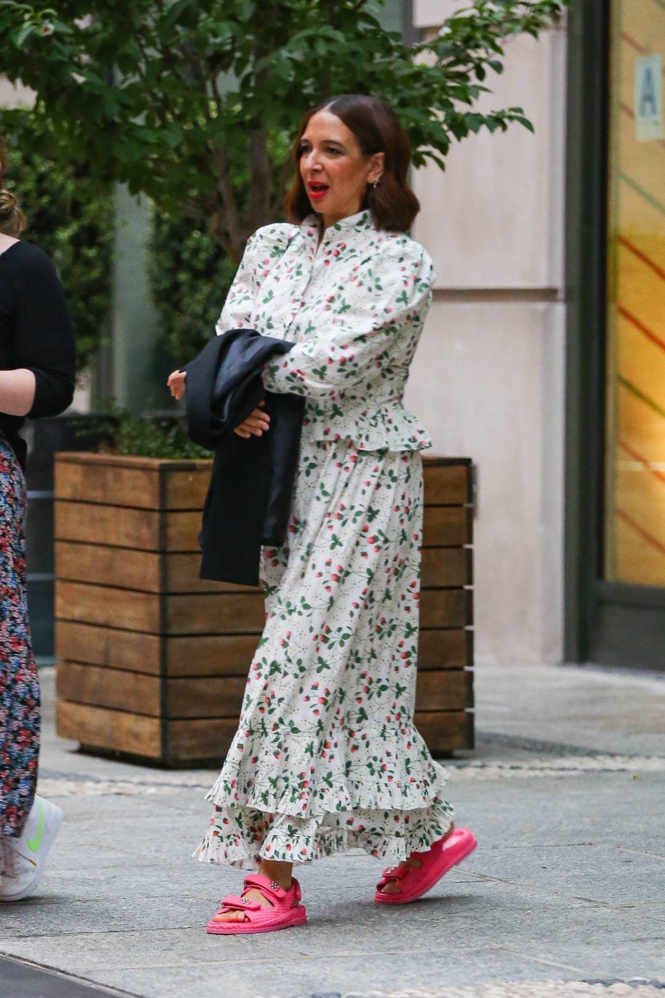 Maya Rudolph 2022 : Maya Rudolph – In a floral dress steps out in New York-03