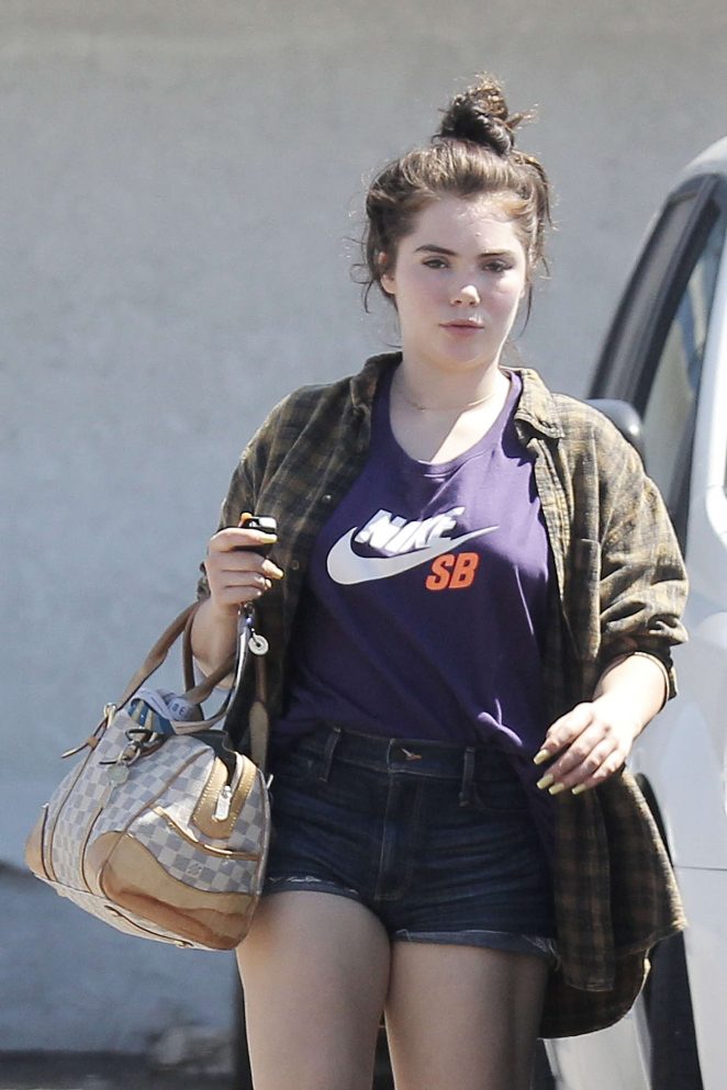 McKayla Maroney in Shorts Leaving an Acupuncture Clinic in LA
