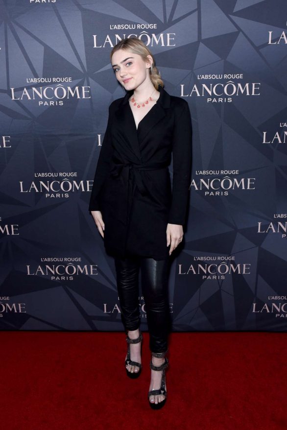 Meg Donnelly - Lancome x Vogue L'Absolu Ruby Holiday Event in West Hollywood